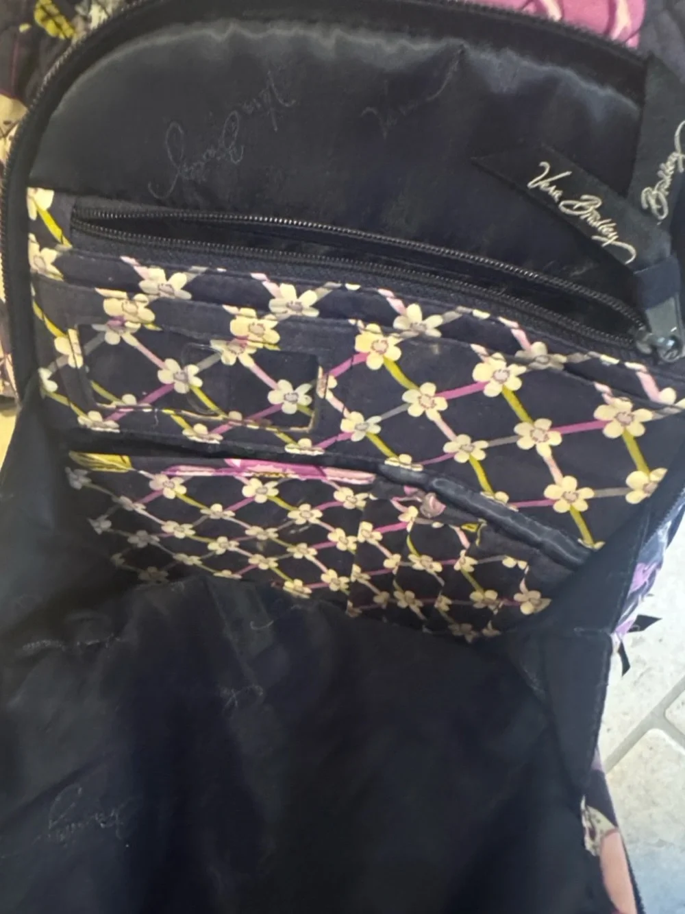 Bradley Campus Backpack in Nightingale floral print RETIRED PATTERN